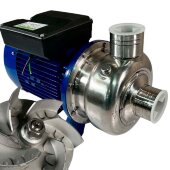 Насос для мытья овощей, фруктов, мяса, рыбы BK150D, 1,1kW, AISI304, 220V/50Hz, 2900 с открытым рабочим колесом Насос для мытья овощей, фруктов, мяса, рыбы BK150D, 1,1kW, AISI304, 220V/50Hz, 2900 с открытым рабочим колесом