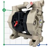 Пневматический мембранный насос PHOENIX P60 PP HYTREL+PTFE, 65 л/мин для уксусной кислоты Пневматический мембранный насос PHOENIX P60 PP HYTREL+PTFE, 65 л/мин для уксусной кислоты
