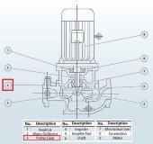 Корпус насоса BGL 200-500(I)B (346/60), 90kW, 1480, чугун Корпус насоса BGL 200-500(I)B (346/60), 90kW, 1480, чугун