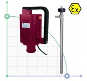 Бочковой электрический насос TR ATEX AISI 316L с валом Hastelloy 1200 мм Бочковой электрический насос TR ATEX AISI 316L с валом Hastelloy 1200 мм