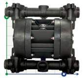 Пневматичний мембранний насос BOXER 81 PVDF IB81-FC-HTTFT-- Пневматичний мембранний насос BOXER 81 PVDF IB81-FC-HTTFT--