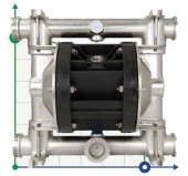 Пневматичний мембранний насос BOXER 81 AISI 316 IB80-A-HTTAT-- Пневматичний мембранний насос BOXER 81 AISI 316 IB80-A-HTTAT--